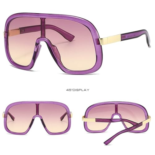 Oversized Pilot Sunglasses Women 2025 Luxury Trendy Metal Oval Double Beam Shades Big Frame Goggle Eyewear For Ladies2