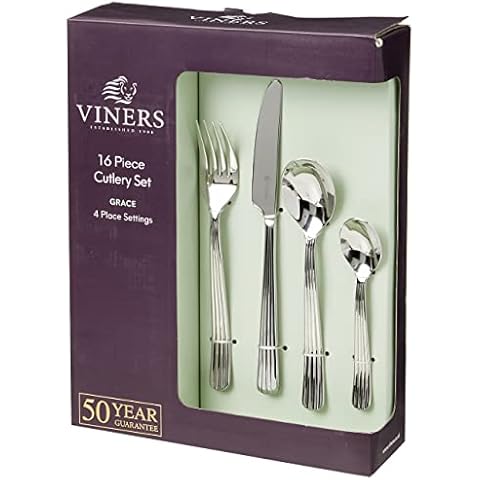Viners Grace 16 Piece Stainless Steel Cutlery Set Cover