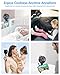 ECLIP Portable Stroller Fan, LED Display, 4 Speeds, Flexible Tripod Clip On Fan Blow Cold Air, 30dB Quiet Handheld Desk Cooling Baby Fan for Car Seat Crib Bike Treadmill (3 Inches Black)