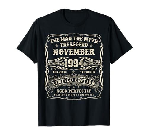 Noviembre de 1994 Regalos de cumpleaños número 31 para Hombres de 31 años Camiseta