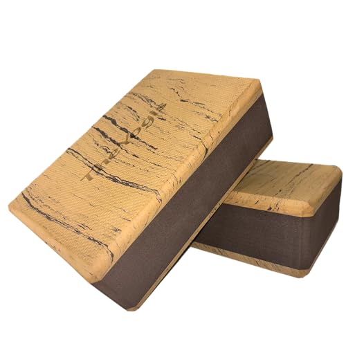Image of The Yogis Yoga Blocks Set of 2 and Belt for Stretching, Balancing,Yoga Accessories for Women & Men Yoga Equipment with Strap