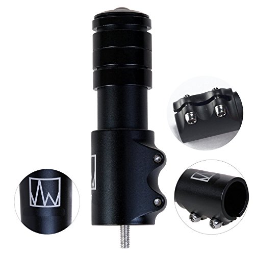 Weanas Bike Stem Riser, MTB Handlebar Riser Extender Bicycle Alloy Head up Adapter for Mountain Bike, Road Bike, MTB, BMX (1-1/8" Riser) - Thumbnail 2