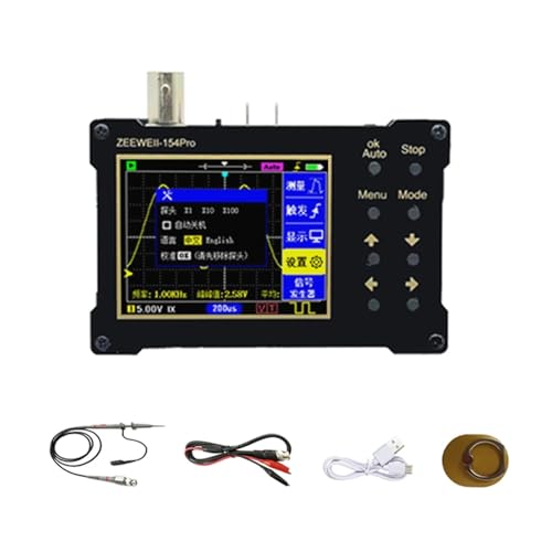 DSO154Pro エントリーレベル デジタルオシロスコープ 1MH/z/18MH/z 帯域幅 40MSa/s サンプリングレート 信号発生器 オシロスコープ 初心者向け(18M Bandwidth)