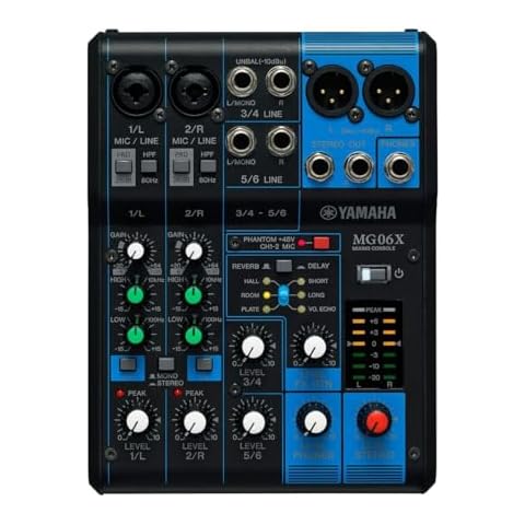 YAMAHA MG06X 6-Input Compact Stereo Mixer with Effects Cover