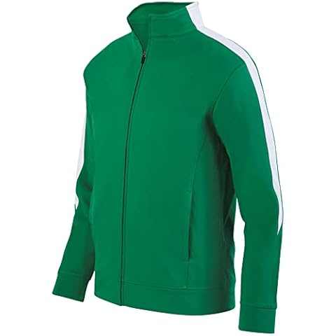 Augusta Sportswear Men's Standard Medalist Jacket 2.0, Kelly/White, Large Cover