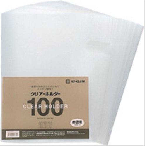 (まとめ買い) キングジム クリアーホルダー100枚パック A4乳白 735N100 【×3】