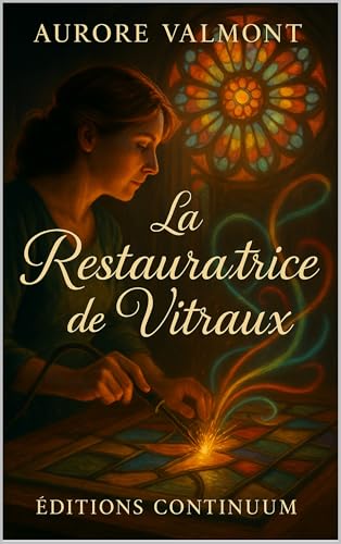 livre La Restauratrice de Vitraux: roman feel good, Camille protège la rosace et retrouve sa place.