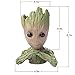 boxod Flowerpot Treeman Baby Groot Succulent Planter Cute Green Plants Flower Pot with Hole Pen Holder (Absorbed)