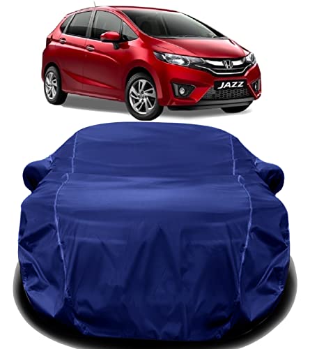 Image of AUCTIMO Jazz Car Cover Waterproof /Jazz Cover Waterproof with Triple Stitched Fully Elastic Ultra Surface Body Protection (Navy Look)