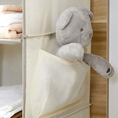 YOUDENOVA Hängeregal Stabiler Hängeorganizer Kleiderschrank Organizer Hängeaufbewahrung Schrankorganizer mit Bambus-Stöcke und MDF-Platten… – Ansicht 5