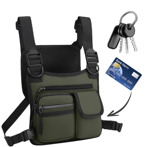 Functional Sports Vest Bag with Multi-Pockets, Stylish Chest Backpack for Men & Women, Outdoor Travel and Commute Accessory2