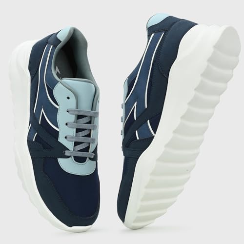 Image of Cruiser Mens Trainers Fashion Chunky Shoes| Lightweight Comfy Breathable Gym Sneakers | Walk Tall in Comfort - Block Heels for Day to Night |Comfortable Sports Footwear Casual (Dexter)