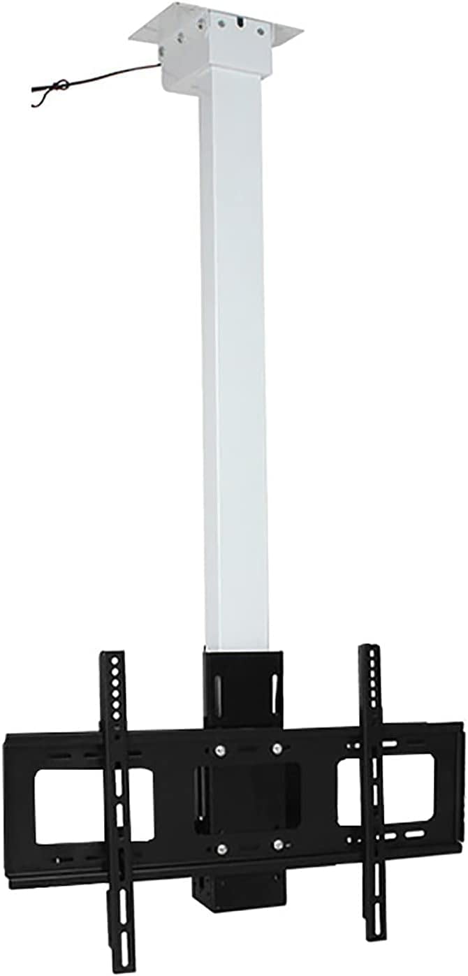 CGCSYZ TV Wall Mount Motorized Ceiling TV Mount, For 32-75 Inch Flat And Curved TVs Up To 50kg, Multiple VESA Patterns TV Mount (A)