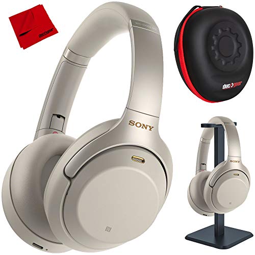 Sony WH1000XM3/S Premium Noise Cancelling Wireless Bluetooth Headphones with Built in Microphone, Silver