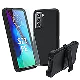 NUFR for Samsung Galaxy S21 FE 5G Case, Heavy Duty case,[Military Grade Protective ][Shockproof] [Dropproof] [Dust-Proof],(Black)