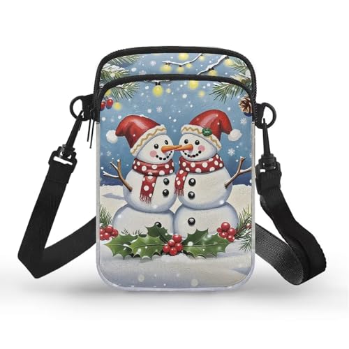 Image of Hawaiian Tribal Small Crossbody Bags for Women Cell Phone Bag Purse, Sea Turtle Zipper Sling Purses Shoulder Bag