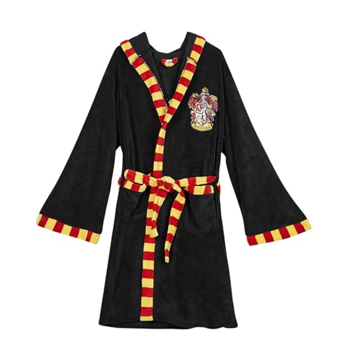 Harry Potter Bata para Adultos, Bata de Casa Cálida y Suave, Gryffindor Batin de Casa Hogwarts, Regalo para Mujer y Adolescentes (L)