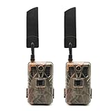  2 Caméras détecteur de mouvements Live vidéo 30MP Camouflage