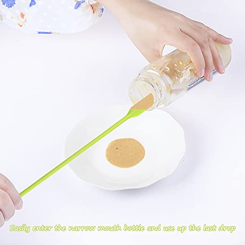 Hileyu 4 Stks Siliconen Spatel Set Kleine Siliconen Spatel Mini Jar Schraper Make-up Spatel Keuken Mini Spatel Lotion… - Image 5