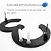 8’’ Modern Floating House Numbers for Outside, Large Black Shadow Home Number with Nails Kit, Easy to Mount for Exterior Address, Door, Garage Gate, Post Mailbox, Street, Farmhouse, Number 9