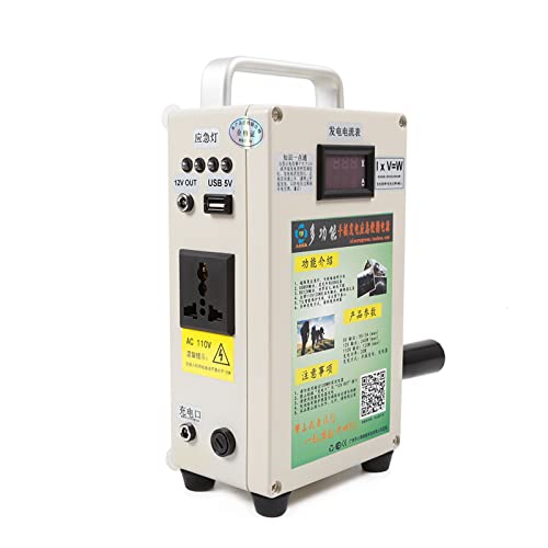 Portable Hand Crank Generator, Ac 110V Usb Charging Generator,Outdoor Travel Camping Portable Emergency Power Supply Phone Charger For Mobile Phone Computer Charging #TOP7