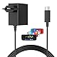 39W Netzteil für Switch/NS Switch, 15V 2.6A Typ C Schnelllades Ladegerät für Switch/Switch Lite/Switch Dock/Switch OLED/Switch Pro Controller Unterstützt TV-Modus
