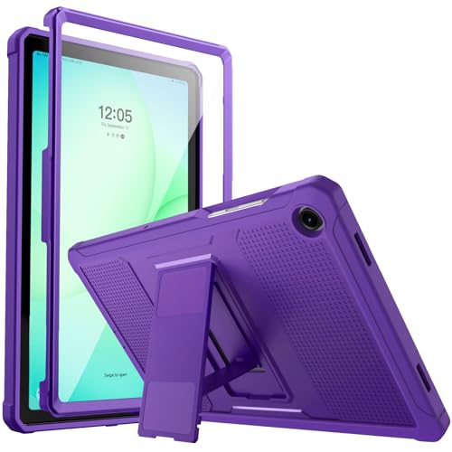 Image of MoKo Shockproof Case Fit Samsung Galaxy Tab A11+ Plus / A9+ 11 Inch | Full Body Rugged Stand Back Cover with Built-in Screen Protector for Galaxy Tab A11+ / A9+ Tablet, Deep Purple