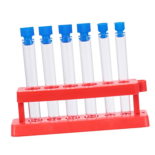 CHILDWEET Test Tube Holder 3 Sets of 18pcs Large Test Tubes Storage Holder Flat Bottom for Experimental Lab Classroom and Science Enthusiasts