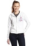 Bravado Justin Bieber Lovebirds Juniors Zip-Up Hoodie, White, Small