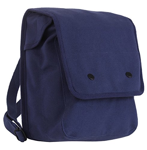 Rothco Canvas Map Case Shoulder Bag, Navy Blue2