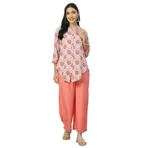 Image of Rangriti Coral Liva Palazzo for Women