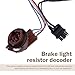 SLIMI 2 PCS Car 3157 Brake Light Resistor Decoders, 50W 6 Ohm LED Resistor Load Harness Decoders, Turn Signal Error Decoding Harness, for T20/3157/4157 Light Bulb (Multicolored)