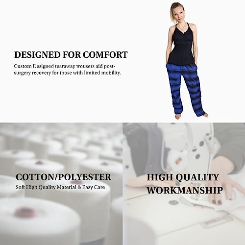 Image of Inspired Comforts Unisex Tearaway Post Surgery Recovery Pajama Pants with Side Snaps & Pockets
