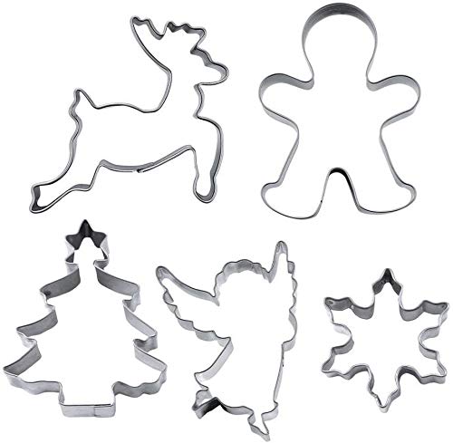 Städter Lot de 5 emporte-pièces de Noël en Acier Inoxydable Cover