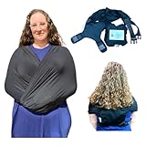 Abby & Noah Sensory Compression vest for Women & Men with Autism, ADHD, Anxiety, and Sensory Issues - Deep Pressure Calming Hug Adjustable Sensory Clothing (Alternative to Weighted Hug) (Black, Large)