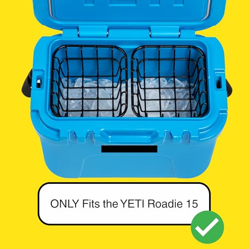 Image of Above Sea Level Cooler Basket for YETI Roadie 15 - Small Dry Goods Tray for YETI Roadie 15qt Ice Chest