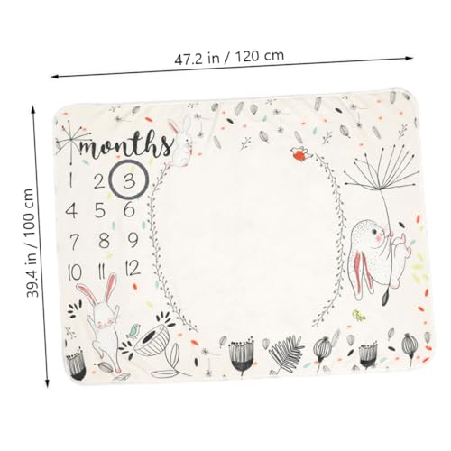Couverture souvenir bébé ORFOFE pour immortaliser les mois de votre enfant - 3
