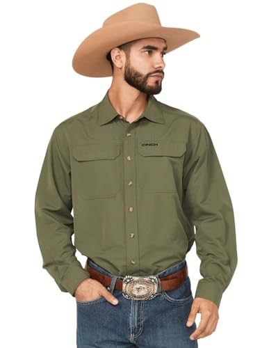 Cinch Men's Arenaflex Olive Shirt