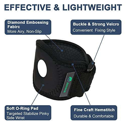Jomeca Wrist Brace For Tfcc Tears, Wrist Band With Ring Pad For Ulnar Sided Wrist Pain, Druj Instability, Support Repetitive Wrist Use Injury, Fit Right & Left Hand (S/M) #TOP5