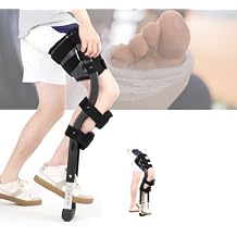 FoRes Hands Free Crutches for Adults Single Leg Alternative to Crutches Adjustable Height Single Leg Telescopic Walker Crutches Leg Support Pain-Free Walking Aid for Disability