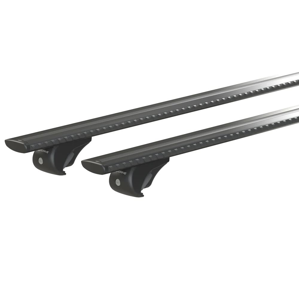NORDRIVE N15090 Silenzio Black Rail, Set Completo Barre portatutto in Alluminio - M - Evos RA