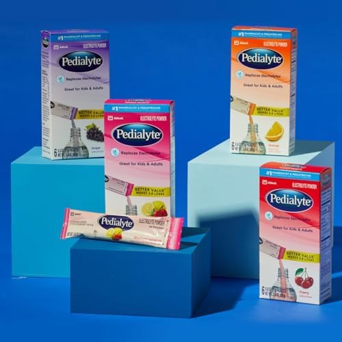 Pedialyte Electrolyte Powder, Orange, Powder Sticks, 0.6 Ounce, 100 Count
