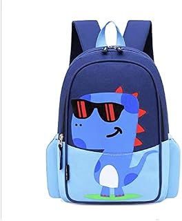 Gerhannery Kids Dinosaur Backpack Toddler Preschool Backpack Kindergarten Cool Blue Rucksack Primary Schoolbag Boys Backpack Dinosaur Backpack Bookbag For Girls Boys Casual Daypack