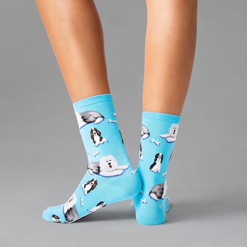 Image of Hot Sox Women's Novelty Geometric Pattern Crew