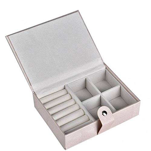Preisvergleich Produktbild LLZSSH Tragbare Leder Ring ohrring Halskette Halter einfarbig schmuckschatulle Halter Display veranstalter Fall verpackung