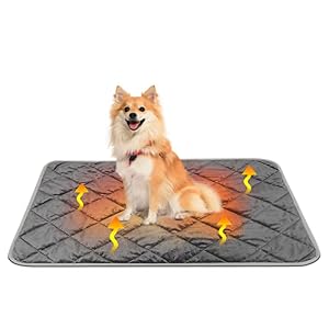 Ceboic Self Heating Dog Bed Pet Mat, Thermal Pet Pad Dog Cat Blanket No Electric Ultra Warm, Safe Self Heated Machine Washable Reusable Soft Mat Pet Blanket Cushion – 48x70cm