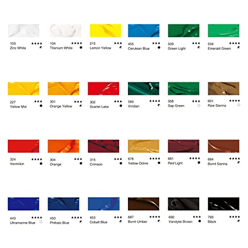 Phoenix Acrylic Paint Set, 24X12Ml Tubes, Non-Toxic Craft Art Paints For Canvas, Wood, Glass, Ceramic, Great Value Painting Art Supplies For Adults Kids & Beginners #TOP1