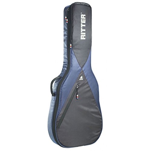 Ritter RGP5-C CLAS - Funda/estuche para guitarra acustica-clasica, logo reflectante, color azul
