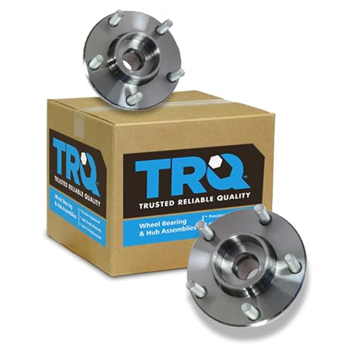 Image of TRQ Front Left and Right Wheel Bearing and Hub Assembly Set 2 Piece Compatible with 2004 Mazda 3 2005 3