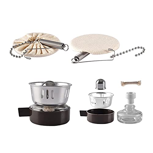 FFFHYIZH Siphon-Kaffeemaschine, Siphon-Kaffeemaschine-Set, Kaffee-Siphon-Siphon, Verbrühschutz für 5 Tassen, Vakuum-Kaffeemaschinen, Schwarz 4 FFFHYIZH Siphon-Kaffeemaschine, Siphon-Kaffeemaschine-Set, Kaffee-Siphon-Siphon, Verbrühschutz für 5 Tassen, Vakuum-Kaffeemaschinen, Schwarz